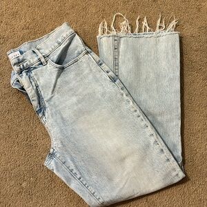 LOFT high waist kick crop jeans
